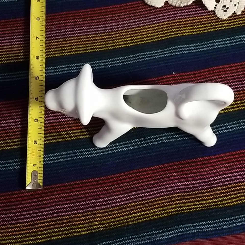 Vintage cow planter saucer gravy milk boat - Picture 9 of 11
